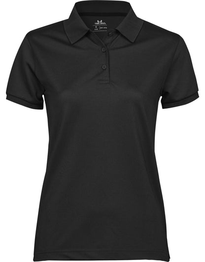 Tee Jays Ladies Club Polo TJ7001 - Black - Customisable Polos