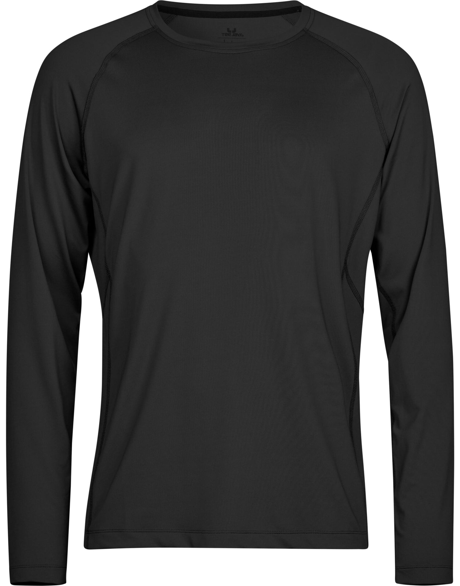 Tee Jays Long Sleeve Cooldry Tee TJ7022 - Black - Customisable T-Shirts