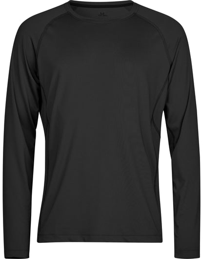 Tee Jays Long Sleeve Cooldry Tee TJ7022 - Black - Customisable T-Shirts