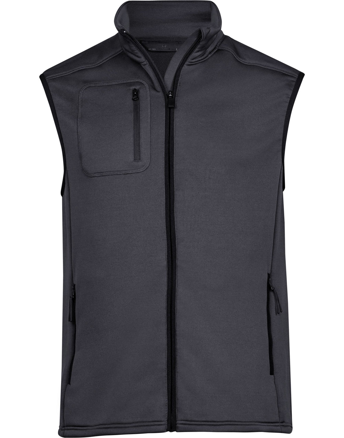 Tee Jays Mens Stretch Fleece Bodywarmer TJ9104 - Dark Grey - Customisable Bodywarmer