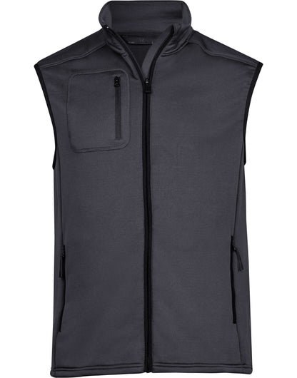 Tee Jays Mens Stretch Fleece Bodywarmer TJ9104 - Dark Grey - Customisable Bodywarmer