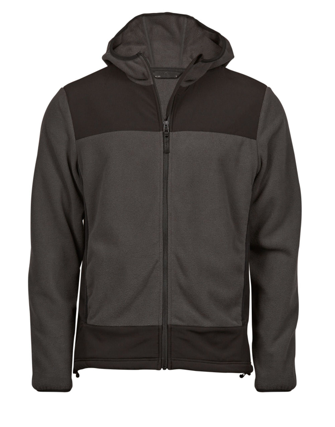 Tee Jays TeeJays Mens Mountain Hooded Fleece TJ9124 - Asphalt Black - Customisable Fleece