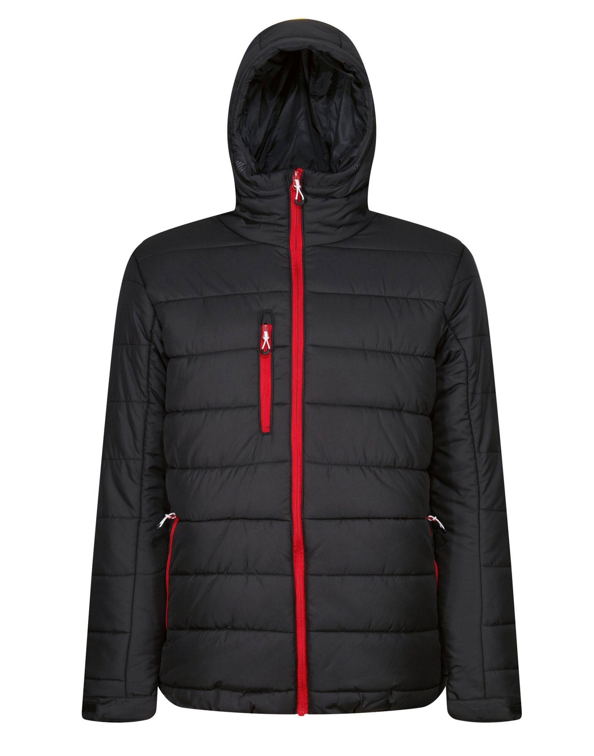 Regatta Professional Regatta Mens Navigate Thermal Jacket TRA241 - Black Classic Red - Customisable Jackets