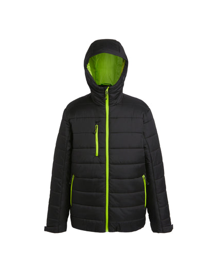 Regatta Professional Regatta Mens Navigate Thermal Jacket TRA241 - Black Lime - Customisable Jackets