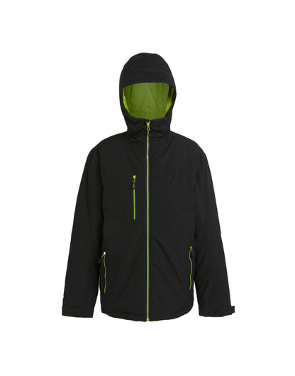 Regatta Professional Regatta Navigate WP Insulated Jacket TRA253 - Black Lime - Customisable Jackets