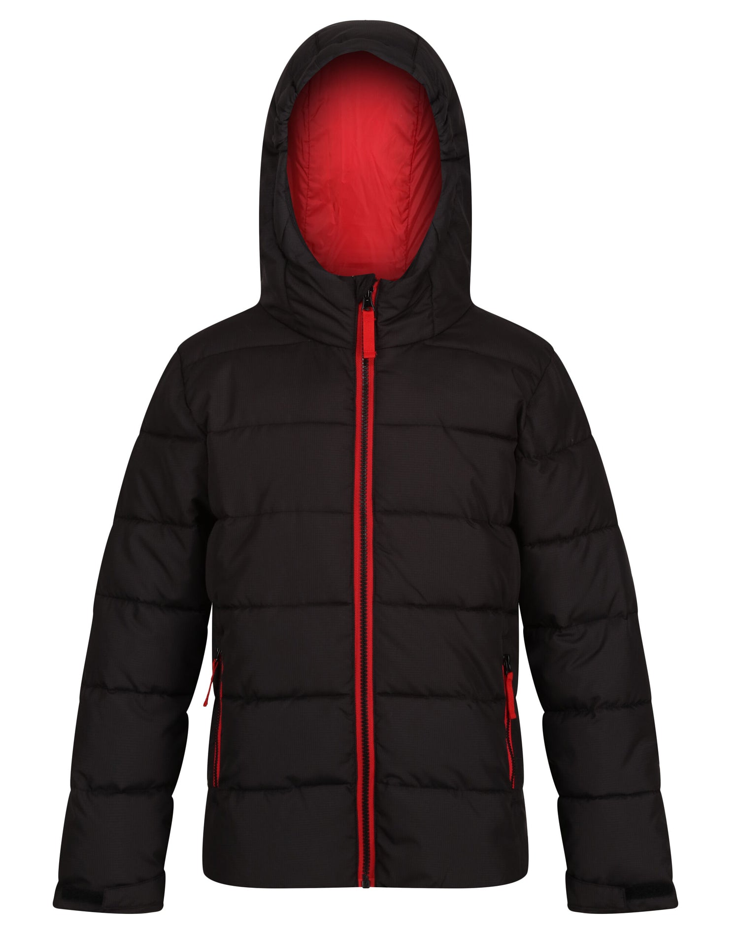 Regatta Junior Scholar Thermal Jacket TRA542 - Black Classic Red - Customisable Jacket