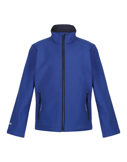 Regatta Junior Ablaze 2 Layer Softshell tra732 - New Royal Navy - Customisable Jacket