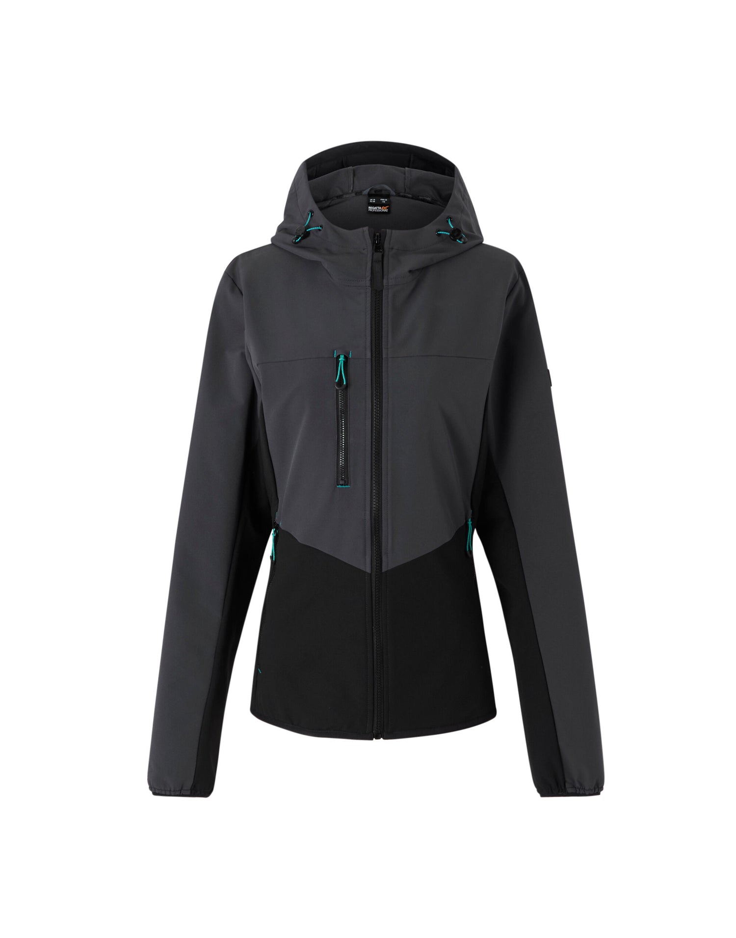 Regatta Professional Regatta Ladies Ada Stretch Softshell Jacket tra740 - Seal Grey Black - Customisable Jackets
