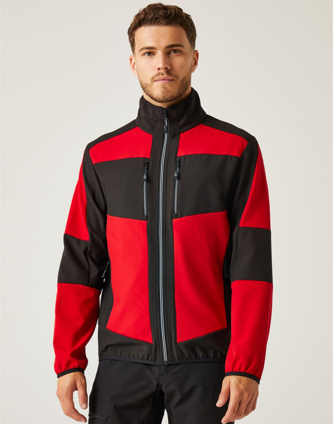 Regatta Professional Regatta E Volve Unisex 2 Layer Softshell tra753 - Classic Red Black - Customisable Jackets