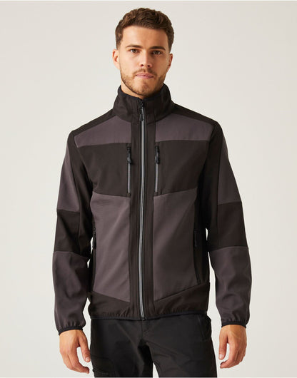 Regatta Professional Regatta E Volve Unisex 2 Layer Softshell tra753 - Ash Black - Customisable Jackets