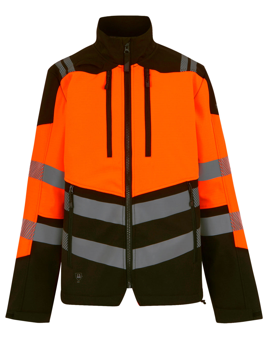Regatta High Visibility Regatta Hi-Vis X-Pro 3 Layer Softshell TRA760 - Black Hi-Vis Orange - Customisable Softshell Jacket