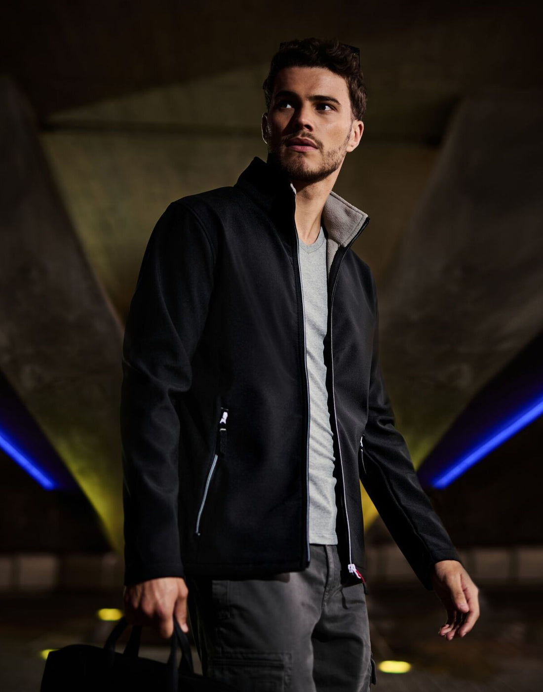 Regatta Professional Regatta Ascender 2 Layer Softshell tra762 - Black Mineral Grey - Customisable Jackets