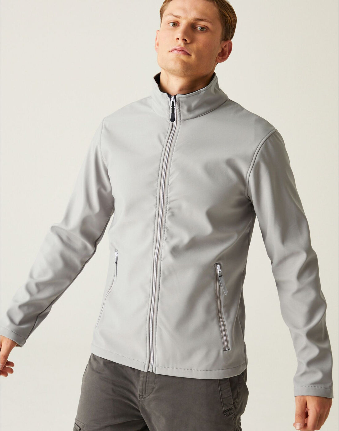 Regatta Professional Regatta Ascender 2 Layer Softshell tra762 - Mineral Grey Black - Customisable Jackets