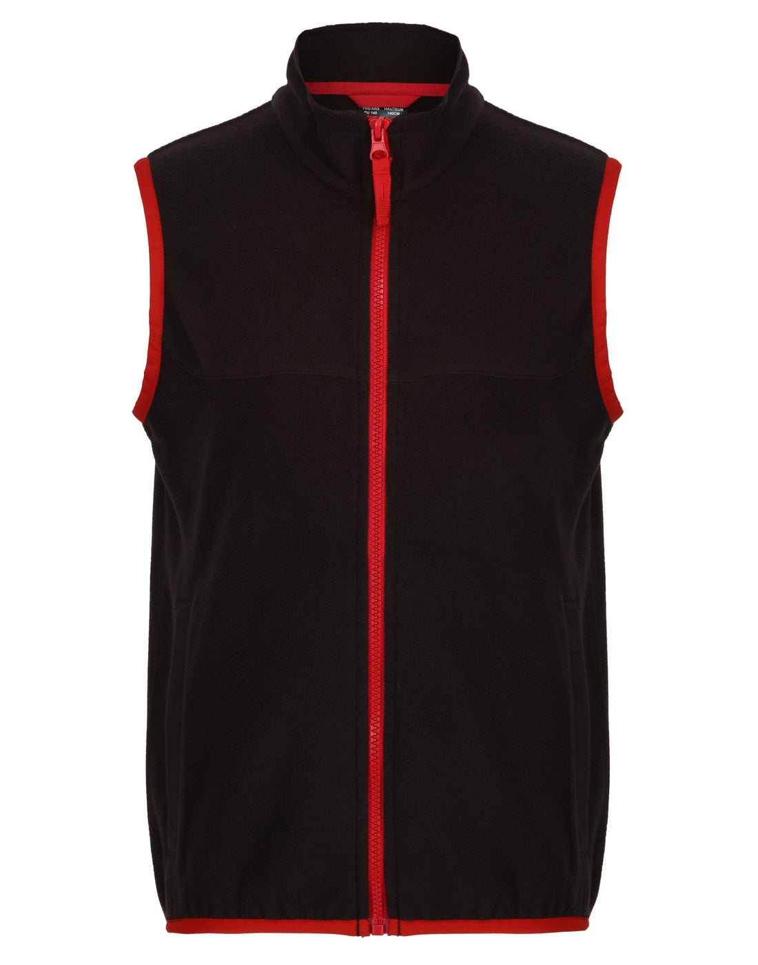 Regatta Junior Micro Fleece Bodywarmer TRA883 - Black Classic Red - Customisable Bodywarmer