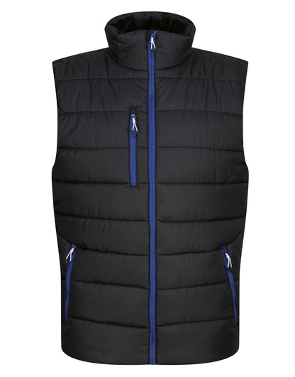 Regatta Professional Regatta Mens Navigate Thermal Bodywarmer TRA892 - Black New Royal - Customisable Bodywarmer