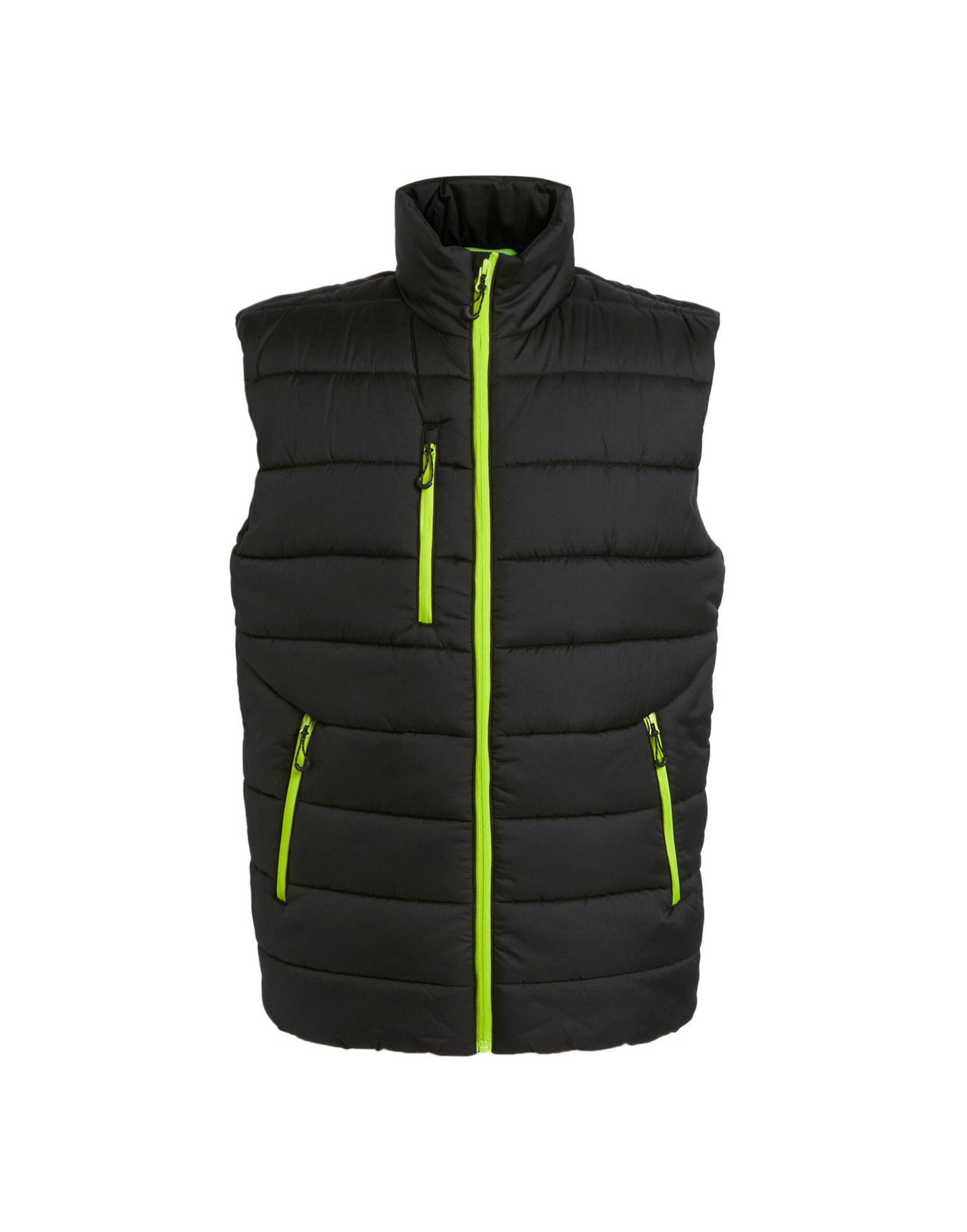 Regatta Professional Regatta Mens Navigate Thermal Bodywarmer TRA892 - Black Lime - Customisable Bodywarmer