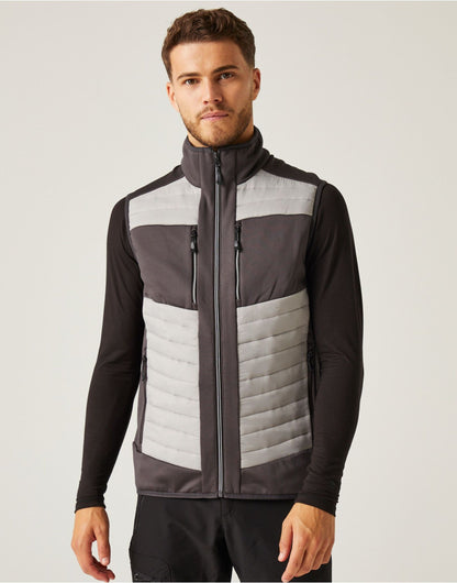 Regatta Professional Regatta E Volve Unisex Hybrid Bodywarmer TRA905 - Mineral Grey Ash - Customisable Bodywarmer