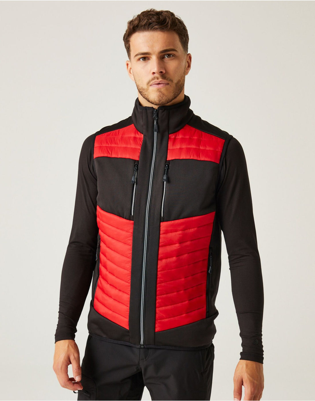 Regatta Professional Regatta E Volve Unisex Hybrid Bodywarmer TRA905 - Classic Red Black - Customisable Bodywarmer