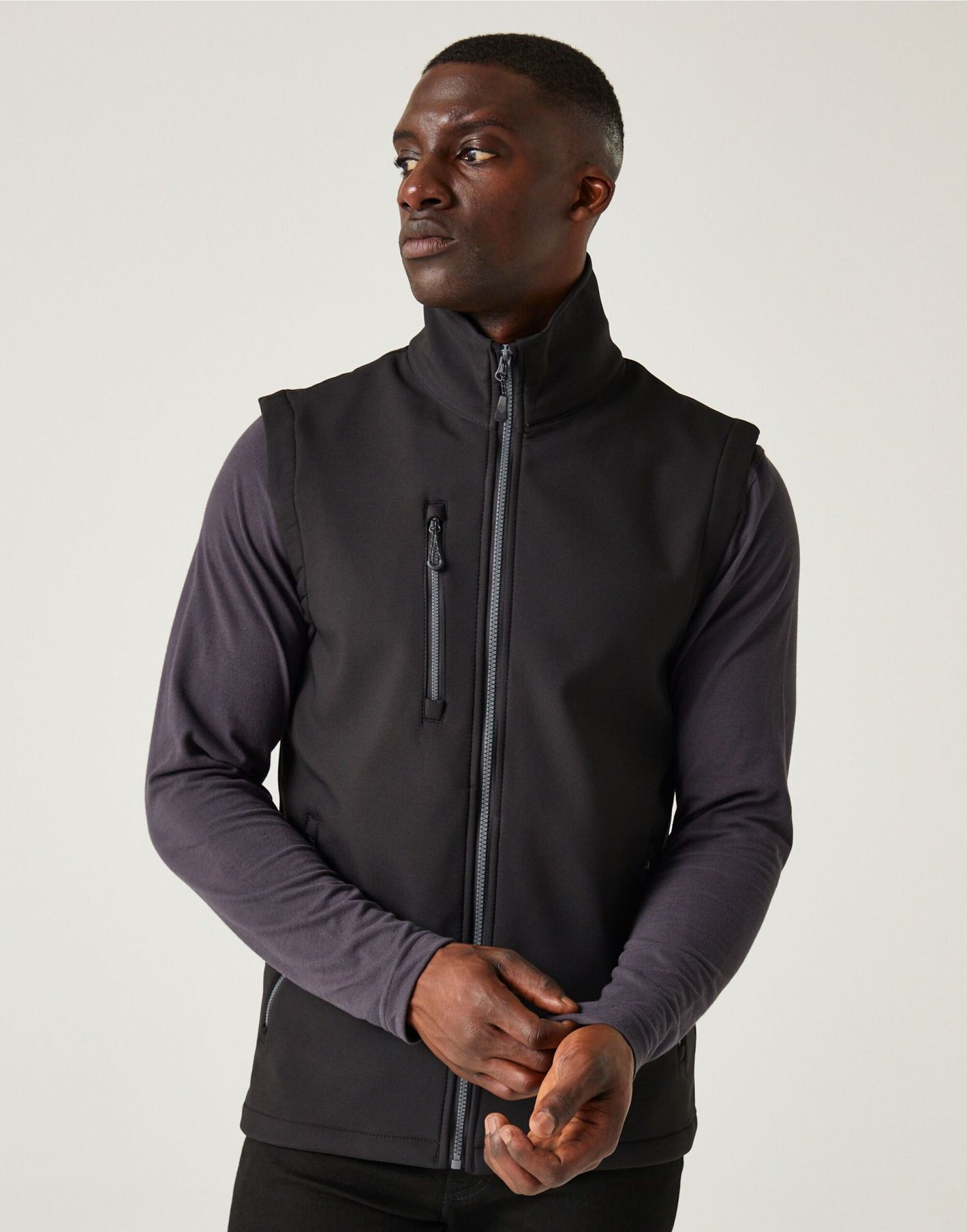 Regatta Professional Regatta Navigate 2L Softshell Bodywarmer TRA915 - Black Seal - Customisable Bodywarmer
