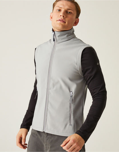 Regatta Professional Regatta Ascender 2L Softshell Bodywarmer TRA925 - Mineral Grey Black - Customisable Bodywarmer