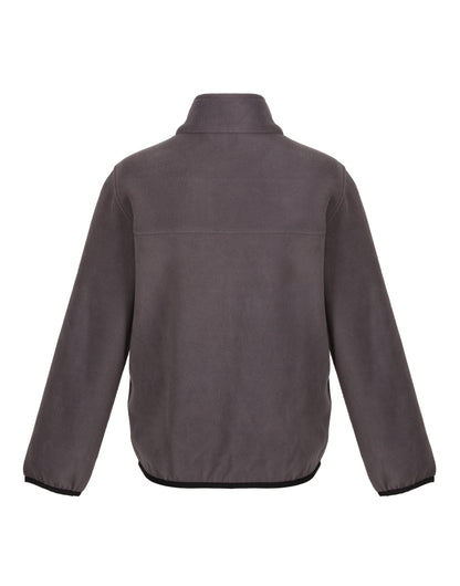 Regatta Junior Full Zip Microfleece trf688 - Seal Grey Black - Customisable Outerwear
