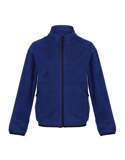 Regatta Junior Full Zip Microfleece trf688 - New Royal Navy - Customisable Outerwear