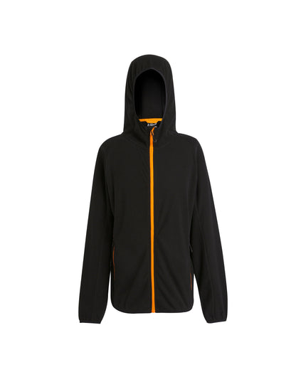 Regatta Professional Regatta Navigate Ful Zip Fleece trf690 - Black Orange Pop - Customisable Outerwear