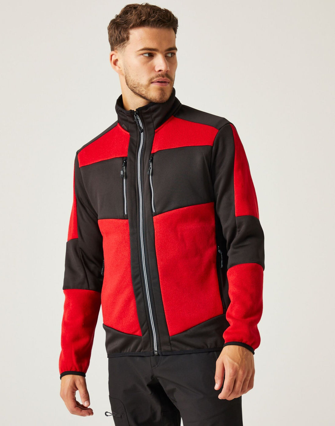Regatta Professional Regatta E Volve Knit Stretch Midlayer trf720 - Classic Red Black - Customisable Outerwear