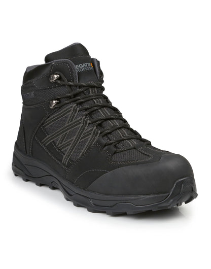 Regatta Claystone S3 Safety Hiker trk202 - Black Granite - Customisable Boots