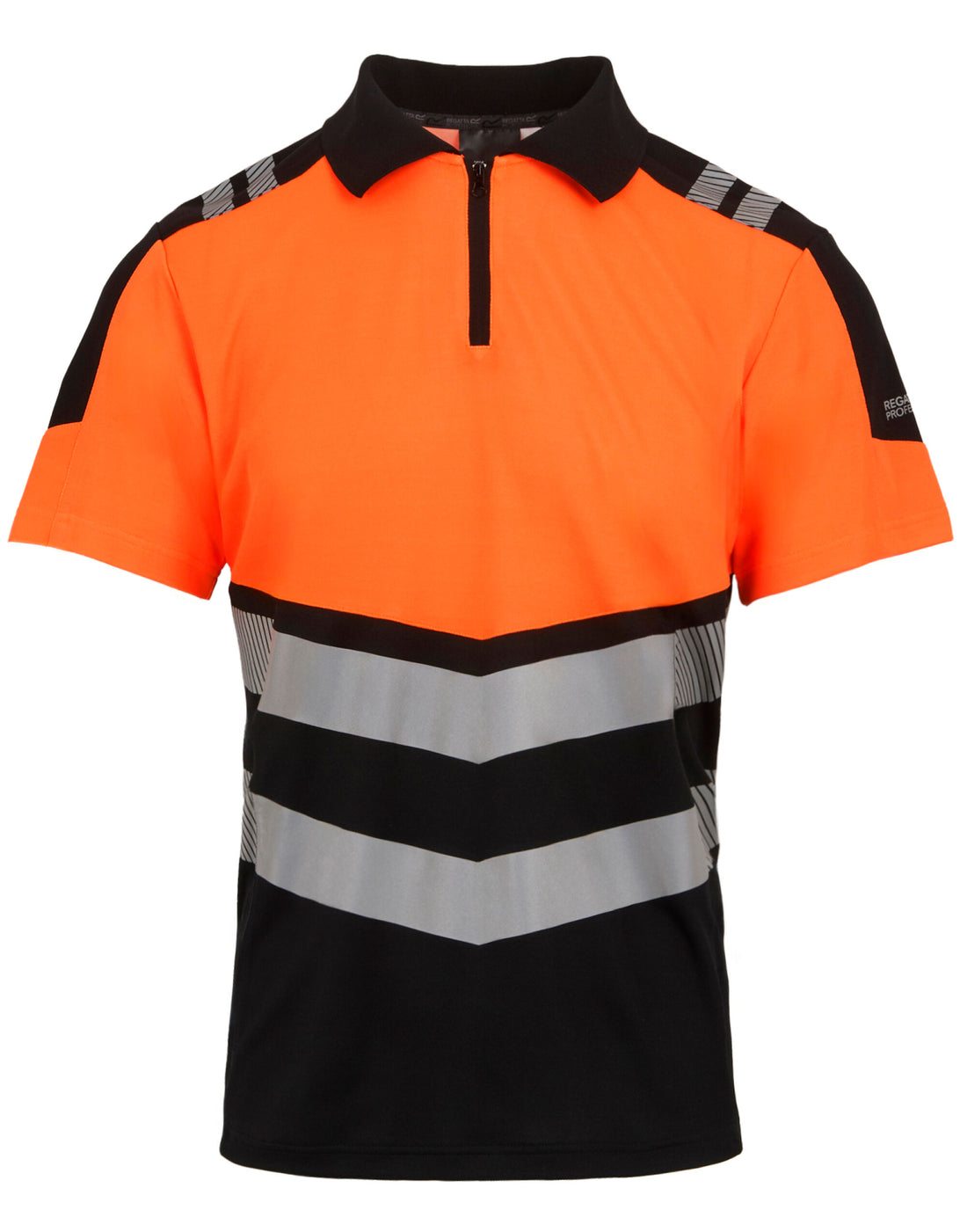 Regatta High Visibility Regatta Hi-Vis X-Pro Polo TRS281 - Black Hi-Vis Orange - Customisable Hi-Vis Polos