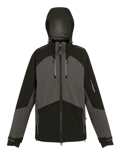 Regatta Professional Regatta 4TEX Stretch Waterproof Shell TRW535 - Slate Grey Black - Customisable Jacket