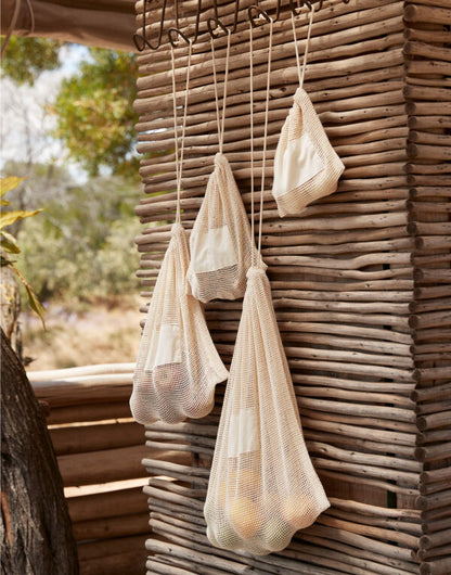 Westford Mill Organic Cotton Mesh Sacks w155 - - Customisable Bags