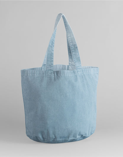 Westford Mill Garment Dyed Shopper W345 - Vintage Light Blue O S - Customisable Bags