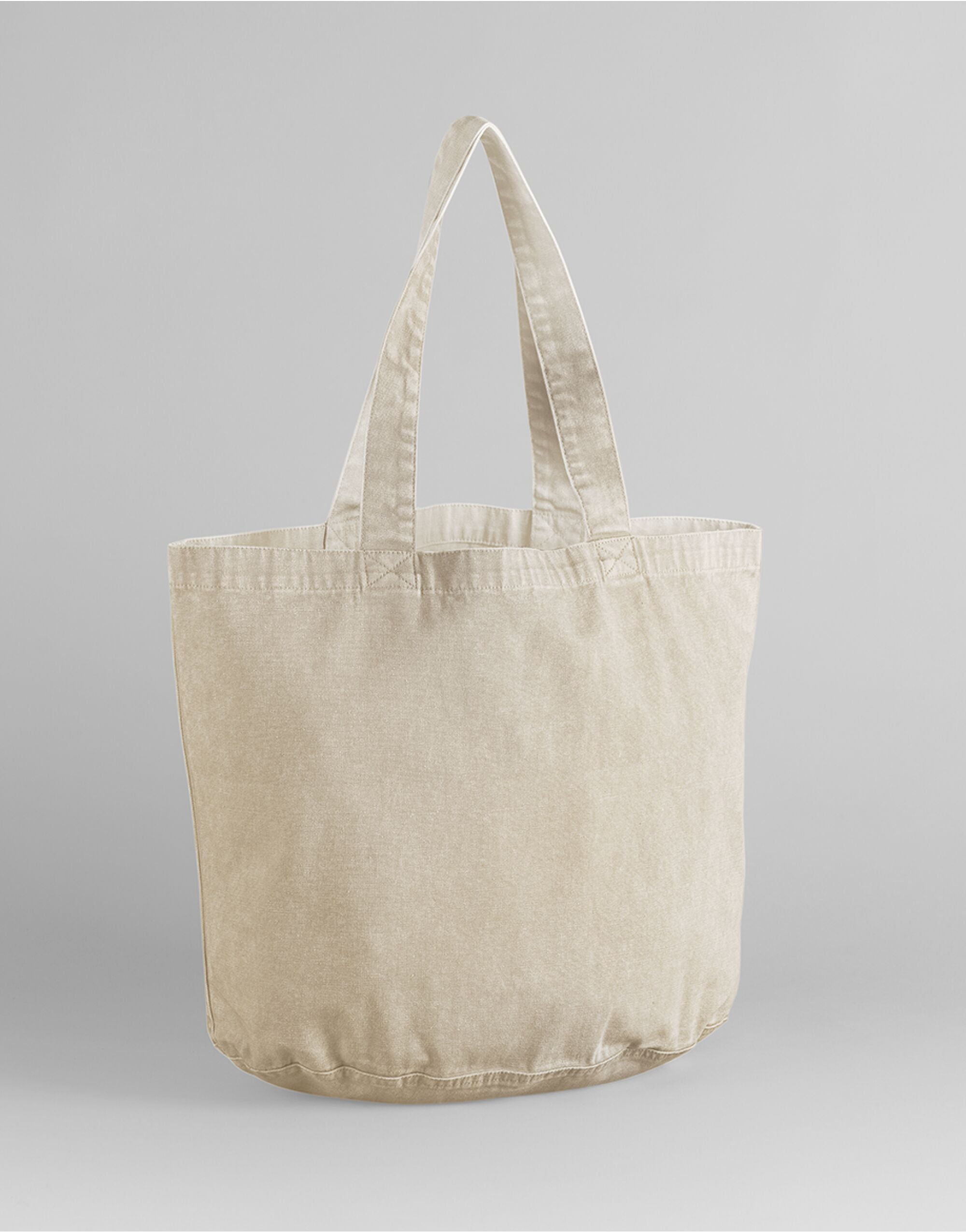 Westford Mill Garment Dyed Shopper W345 - Vintage Sand O S - Customisable Bags