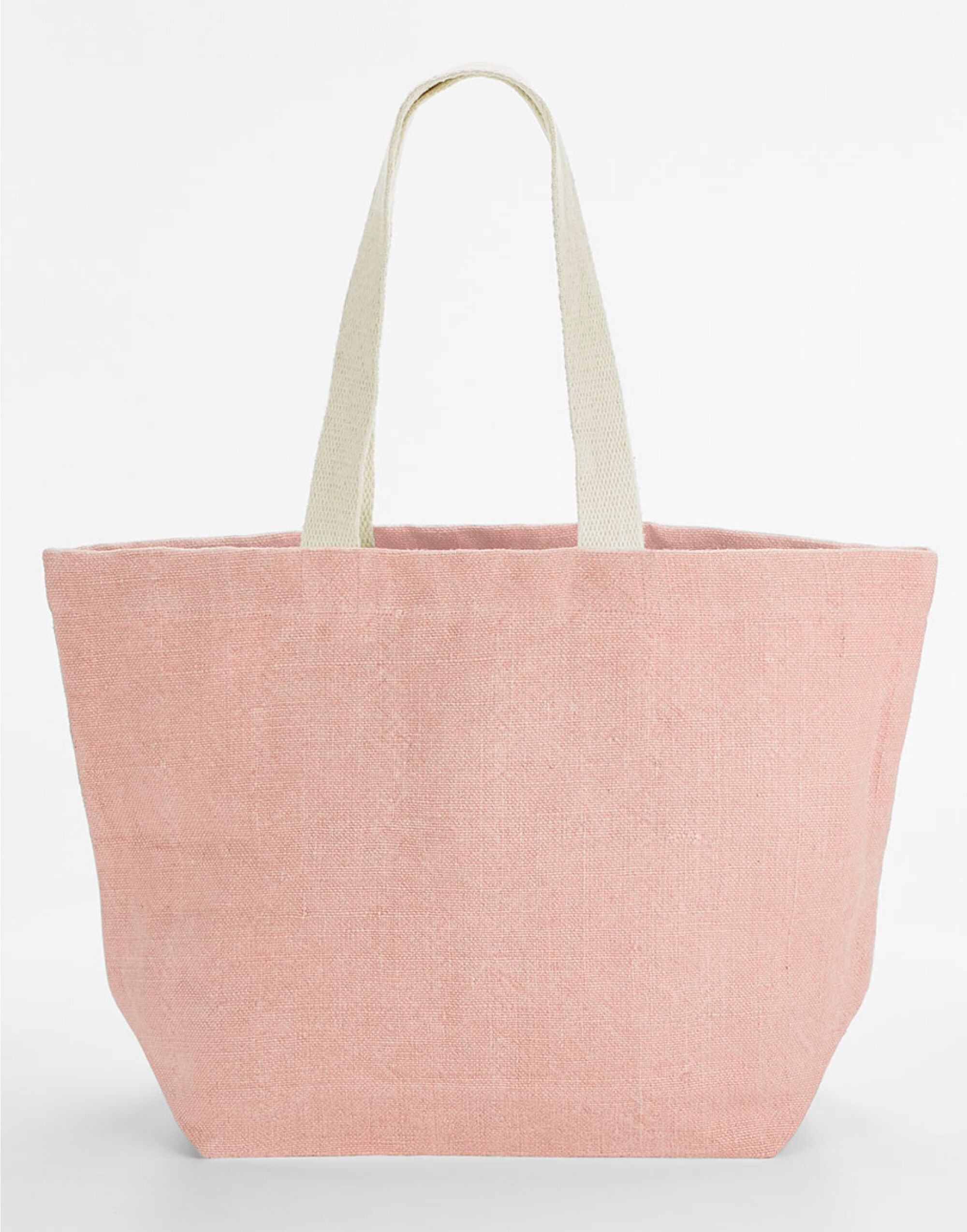 Westford Mill Soft Washed Jute Beach Bag w466 - Blossom O S - Customisable Bags