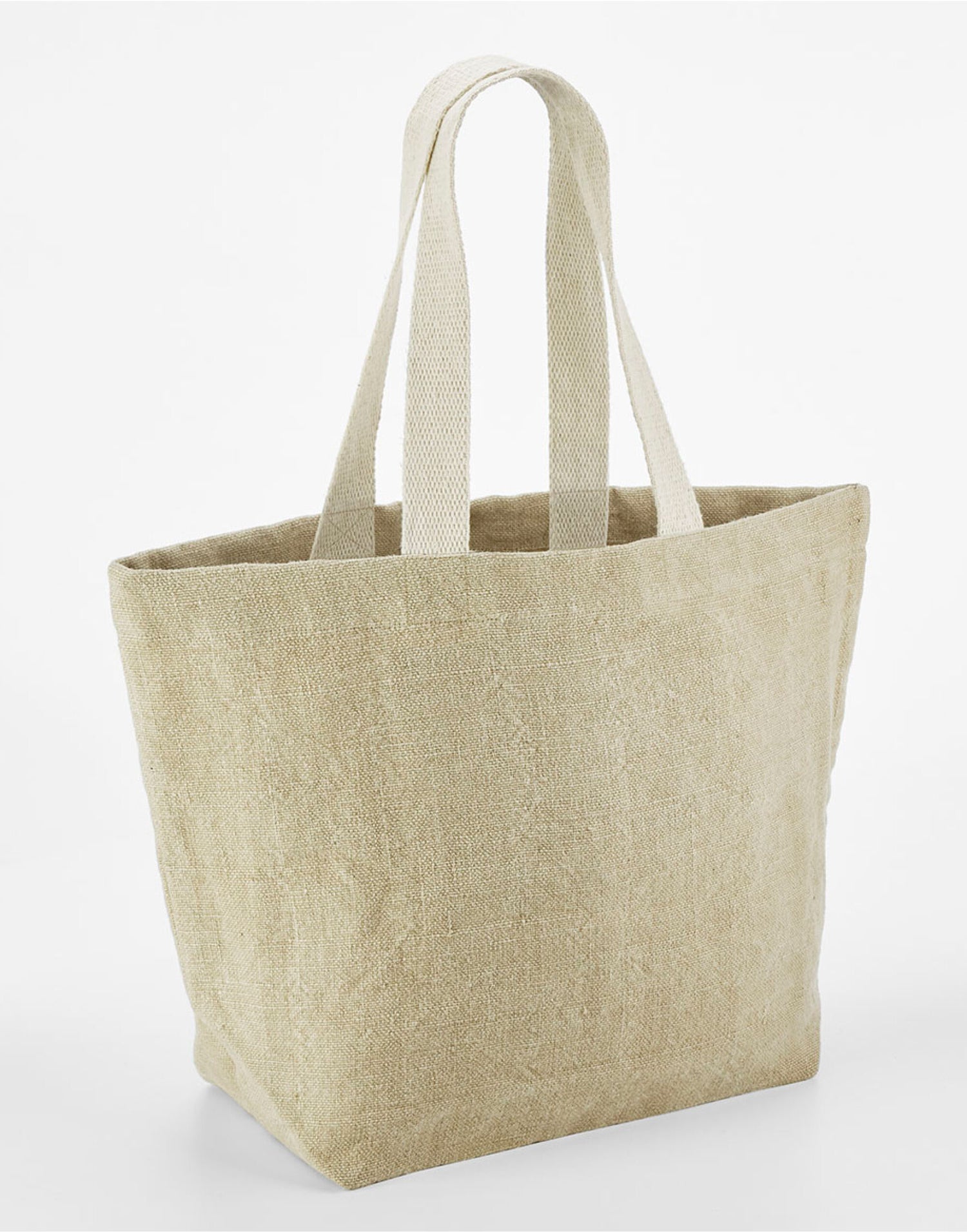 Westford Mill Soft Washed Jute Beach Bag w466 - Natural O S - Customisable Bags