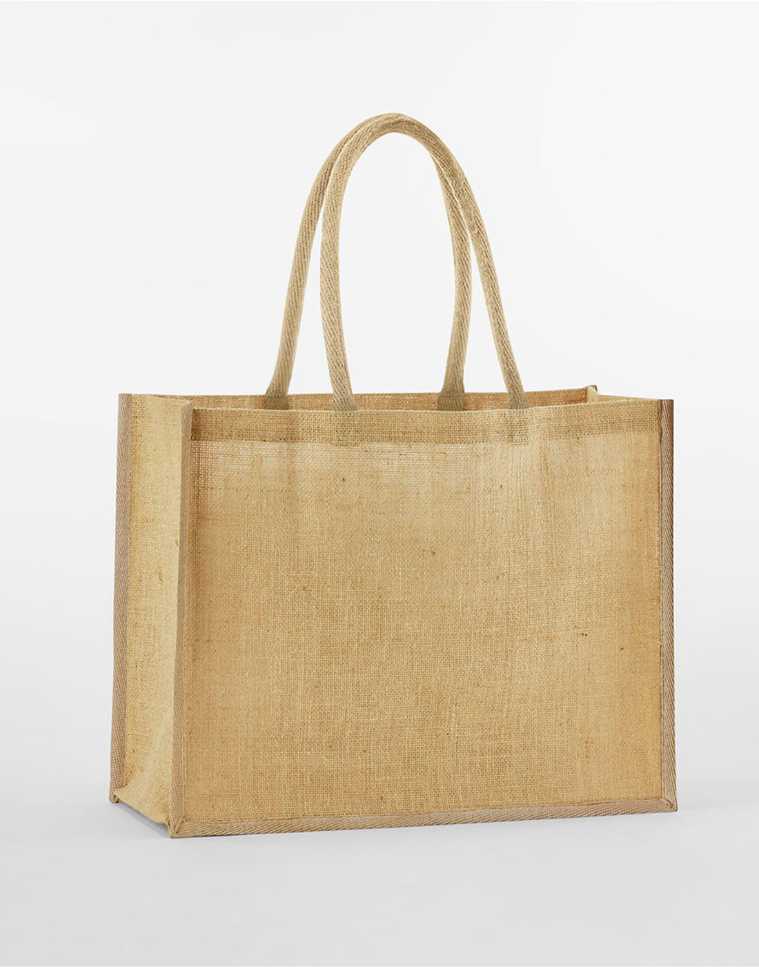 Westford Mill Starched Jute Classic Shop w470 - Natural O S - Customisable Bags