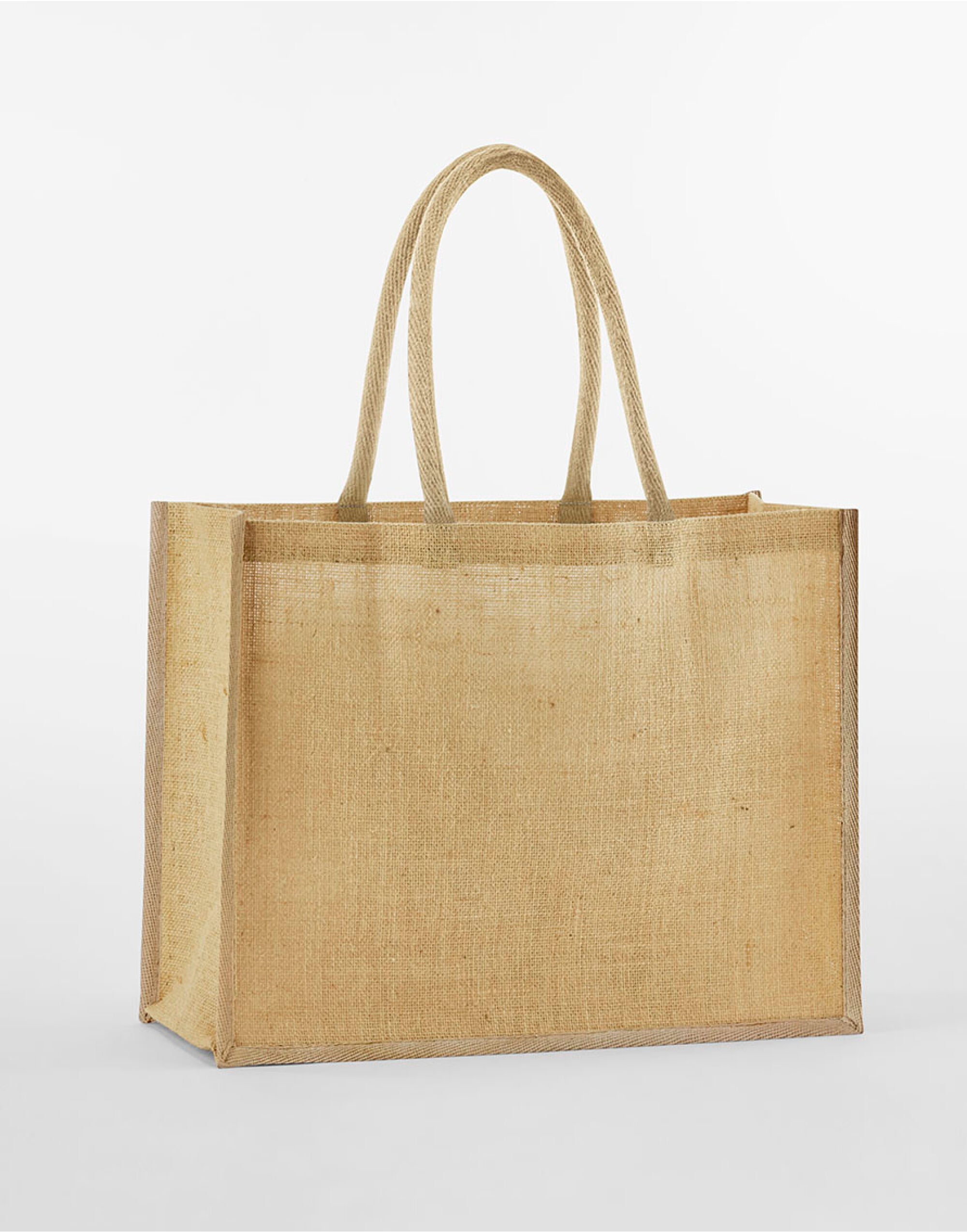 Westford Mill Starched Jute Classic Shop w470 - Natural O S - Customisable Bags