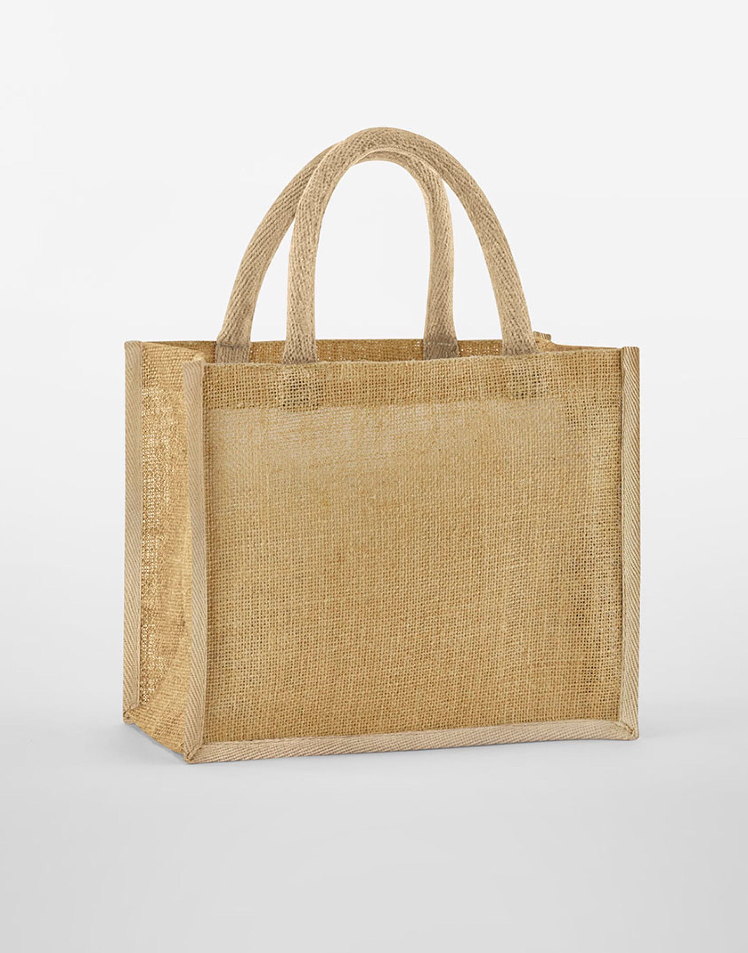 Westford Mill Starched Jute Midi Tote w473 - Natural O S - Customisable Bags