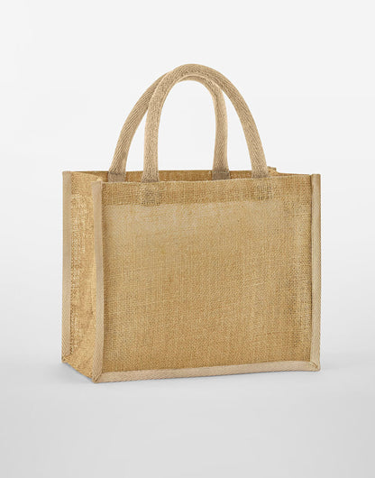 Westford Mill Starched Jute Midi Tote w473 - Natural O S - Customisable Bags