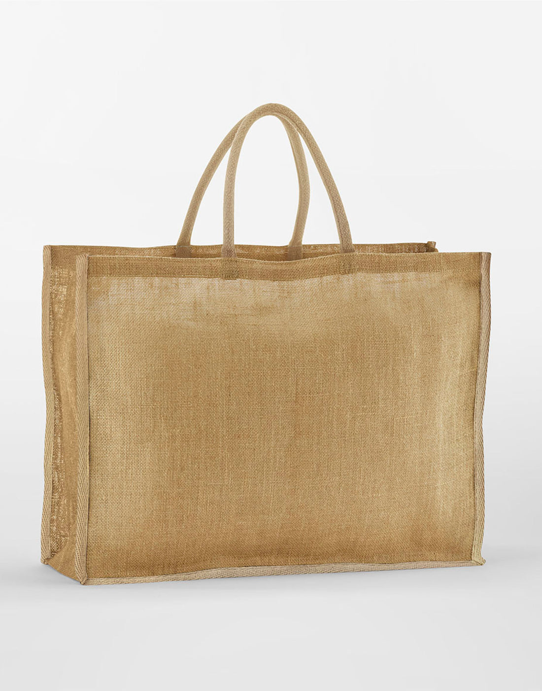 Westford Mill Starch Jute Market Shopper w475 - Natural O S - Customisable Bags
