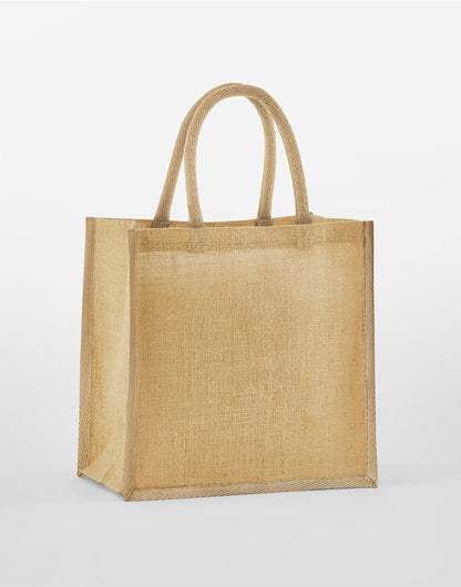 Westford Mill Starch Jute Miw477ni Gift Bag - Natural O S - Customisable Bags