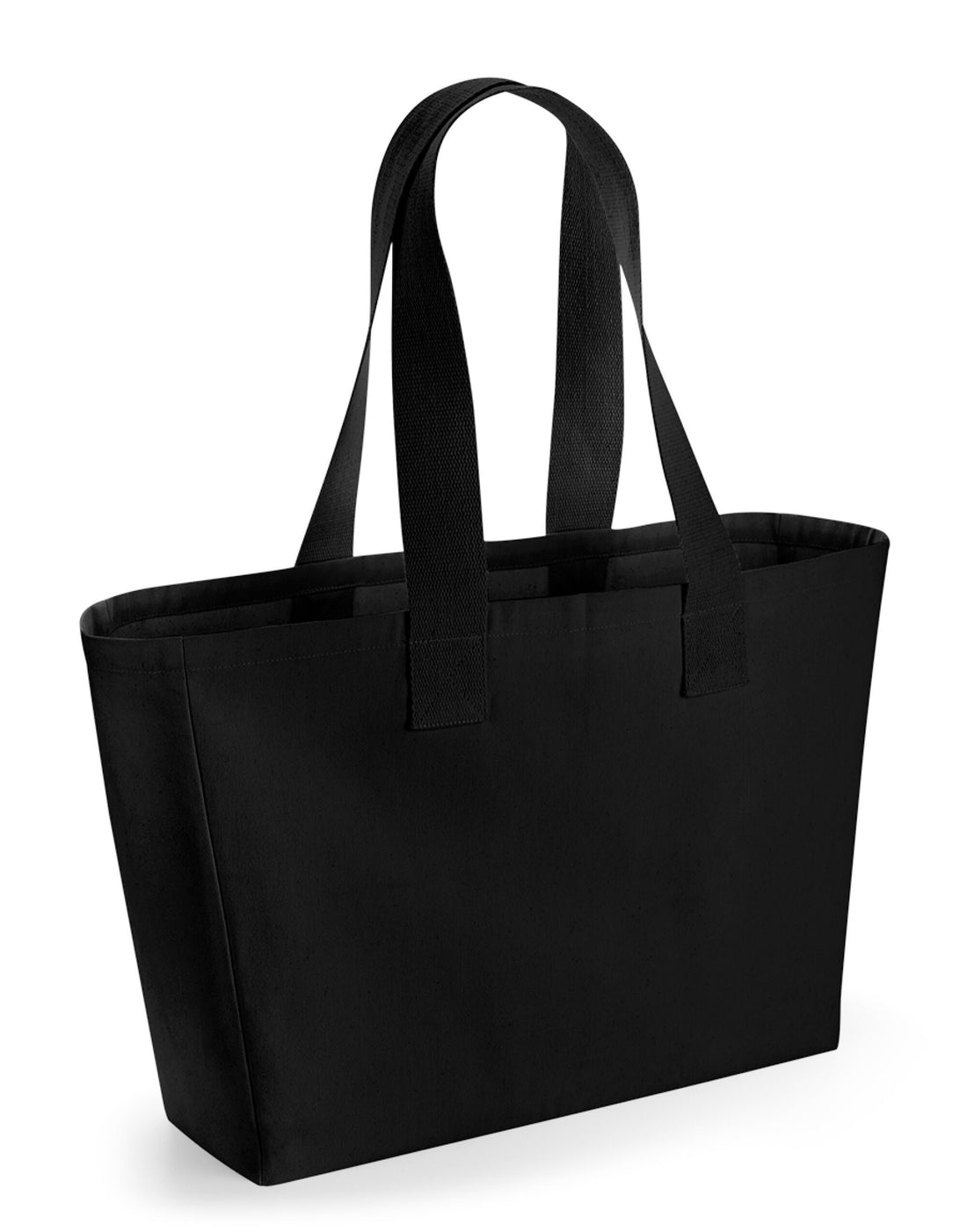 Westford Mill Everyday Canvas Tote w610 - Black O S - Customisable Bags