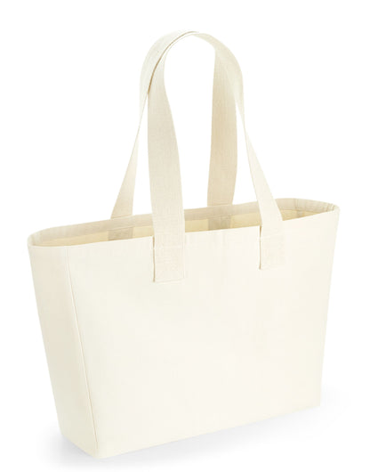 Westford Mill Everyday Canvas Tote w610 - Natural O S - Customisable Bags