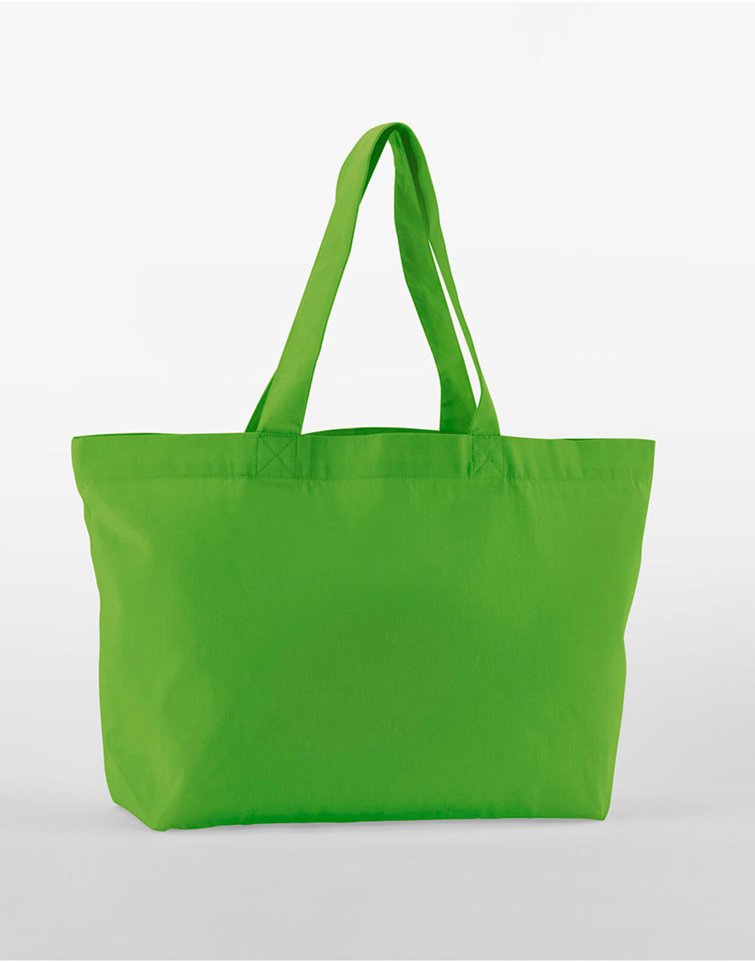Westford Mill EarthAware Twill Shopper w695 - Apple Green O S - Customisable Bags