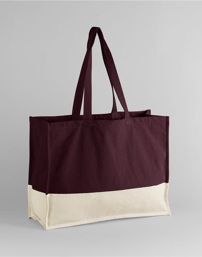 Westford Mill EarthAware¬Æ Contrast Shop W858 - Oxblood Natural O S - Customisable Bags