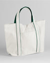 Soft White/Bottle Green