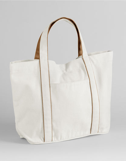 Westford Mill Courtside Medium Tote W950 - Soft White Caramel O S - Customisable Bags