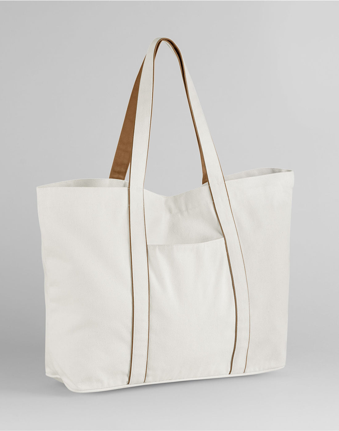 Westford Mill Courtside Large Tote W952 - Soft White Caramel O S - Customisable Bags