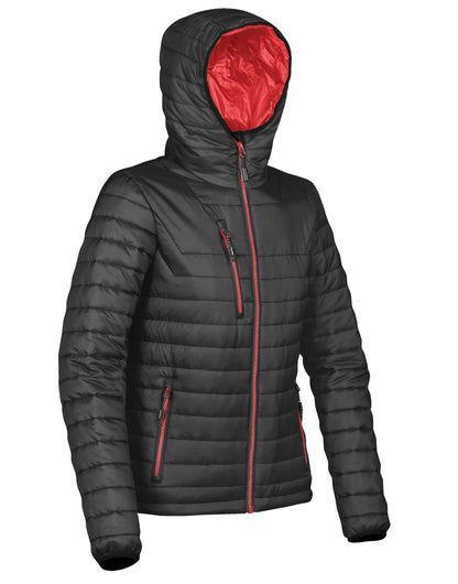 Stormtech Womens Gravity Thermal Jacket AFP-1W - Black True Red - Customisable Jacket